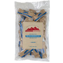 Load image into Gallery viewer, Bag of 25 or 50 or 100 Sea Salt Mini Chocolate Bars 2" x 1"