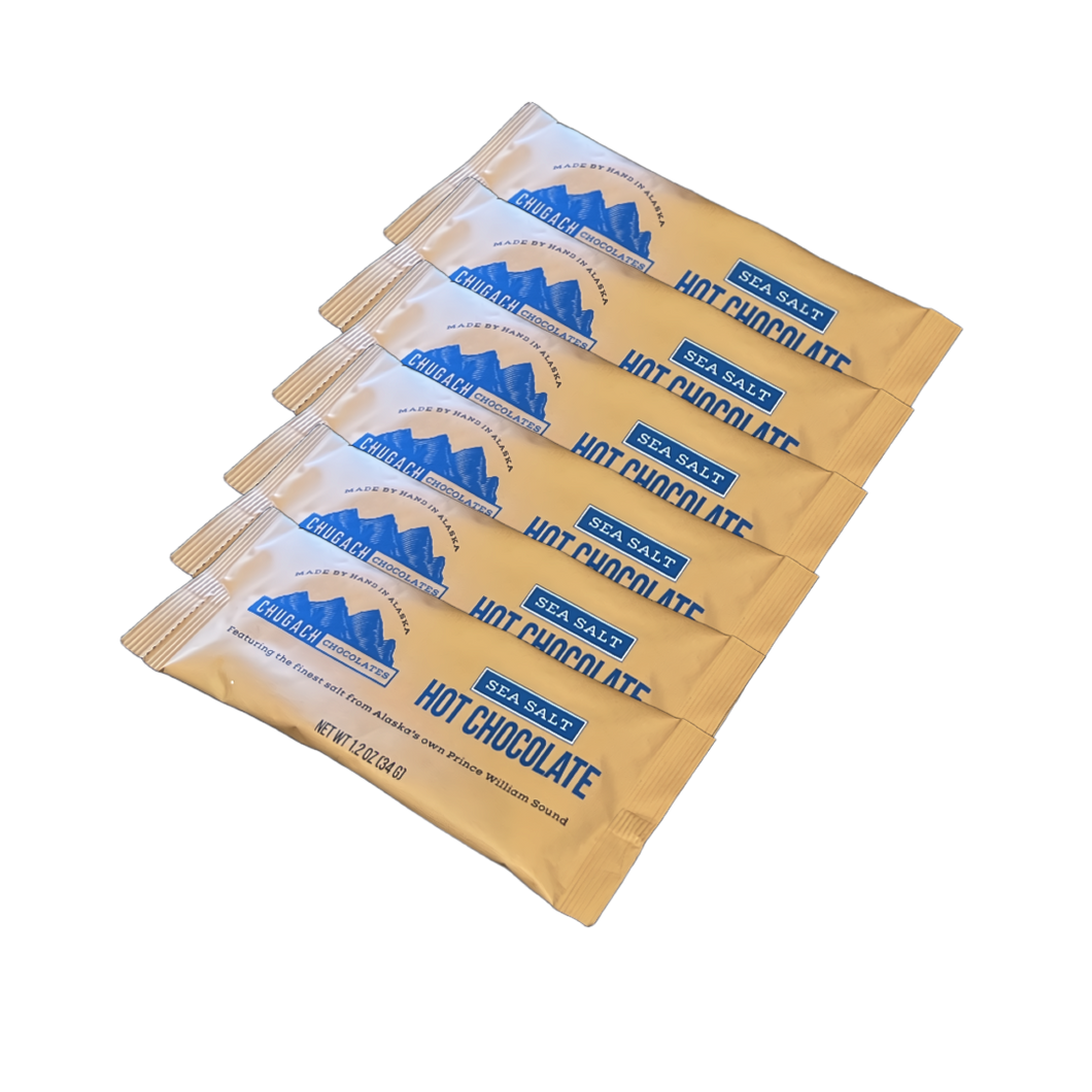 6, 12, 24 or 48 Pack Sea Salt Hot Chocolate Stick Packs