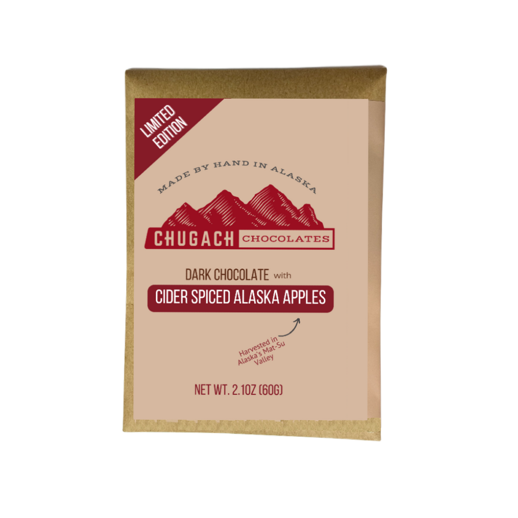 Dark Chocolate with Cider Spiced Alaska Apples [limited edition]
