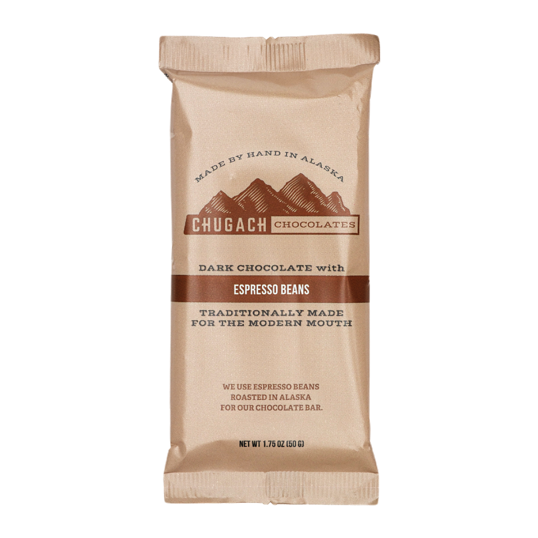 Dark Chocolate with Espresso Beans – Chugach Chocolates