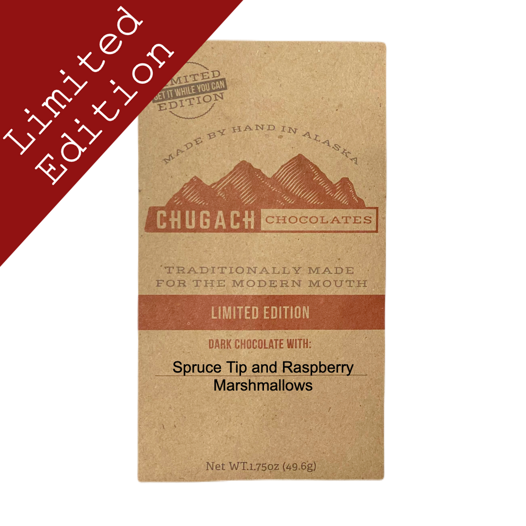 Dark Chocolate with Spruce Tip Raspberry Marshmallows [limited edition]