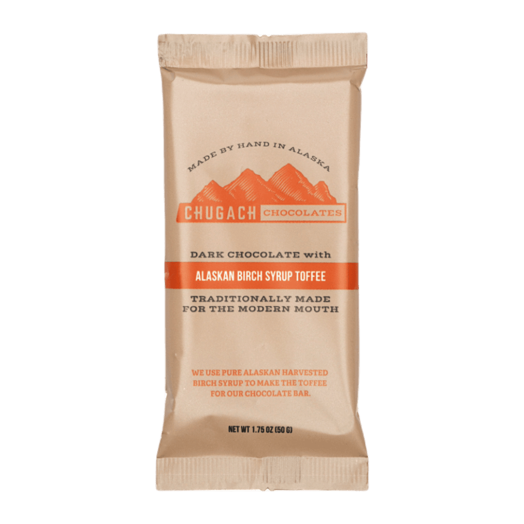 Dark Chocolate with Alaskan Birch Syrup Toffee – Chugach Chocolates