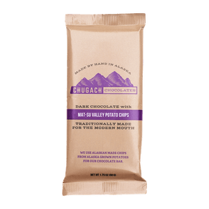 Dark Chocolate with Mat-Su Valley Potato Chips – Chugach Chocolates