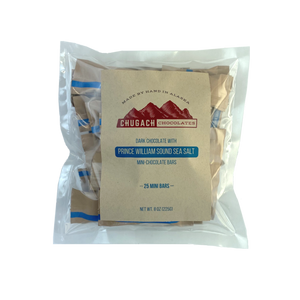 Bag of 25 or 50 or 100 Sea Salt Mini Chocolate Bars 2 Bag of 25 or 50 or 100 Sea Salt Mini Chocolate Bars 2
